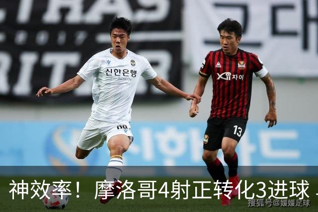神效率！摩洛哥4射正转化3进球 乌纳希0.23预期进2球
